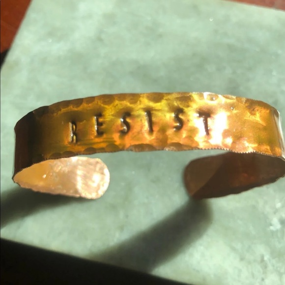 ReLoveOlution Jewelry - Resist Our Revolution handcrafted cuff bracelet